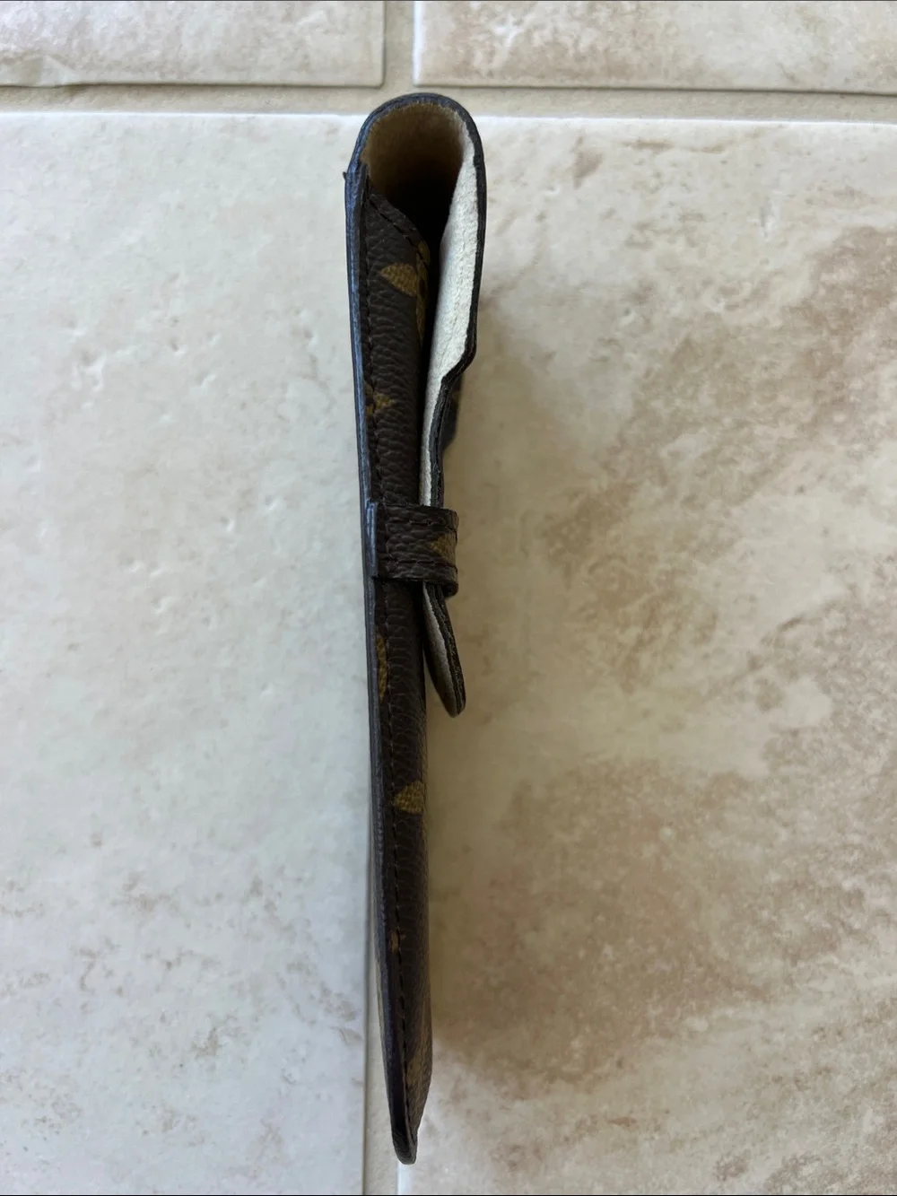 Louis Vuitton Monogram Brown & Gold Pen Sleeve or reading glasses